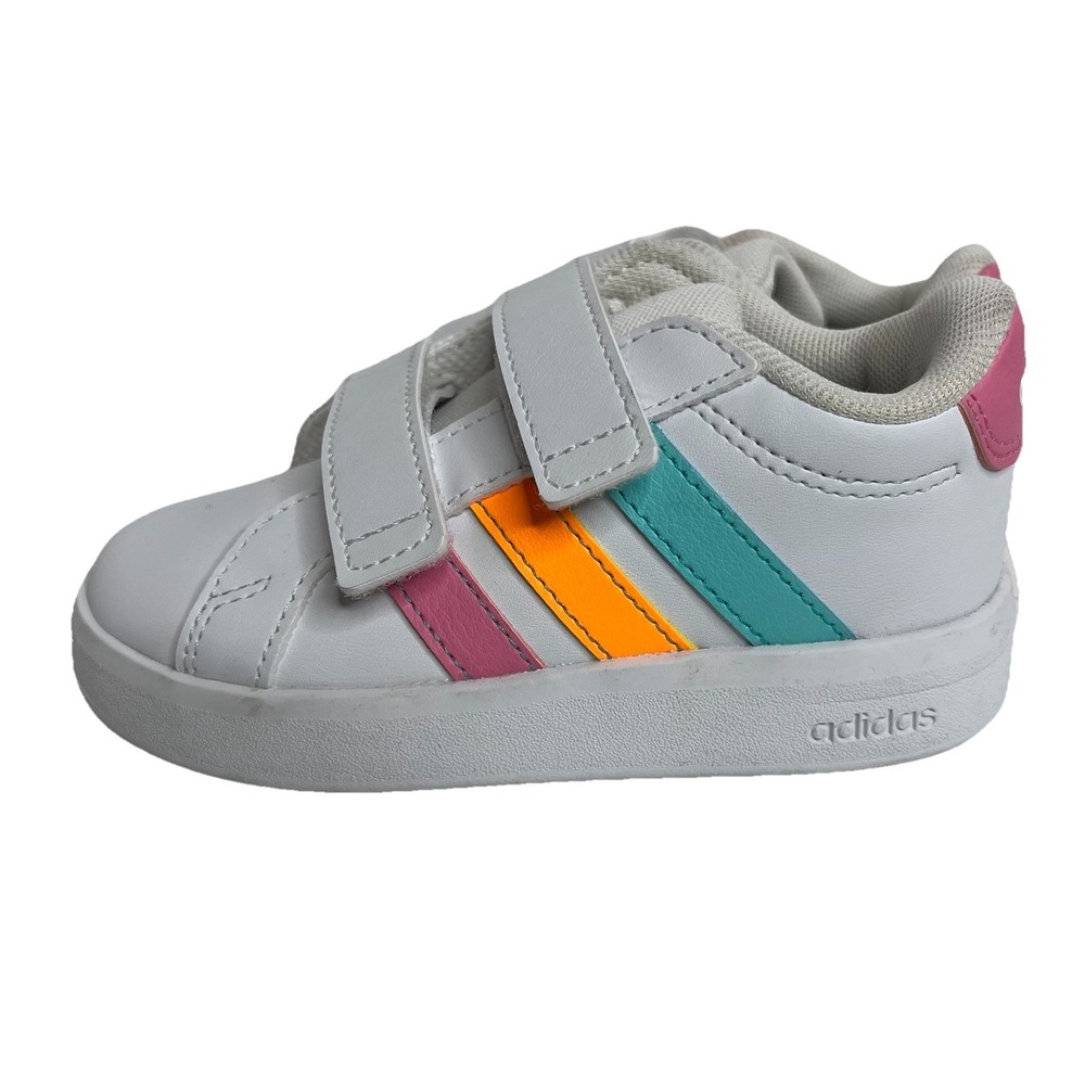 Adidas Grand Court 2.0 I 'White Multi-Color' HP8917 size 7.5K